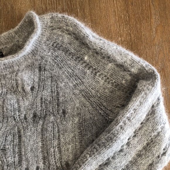 Moda International Sweater Womens Size L Long Sleeve Pullover Open Knit Boxy - Picture 3 of 10